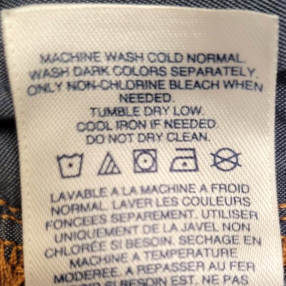 Lands' End Jeans Women's Size 10 Blue Mid Rise Bootcut Denim Stretch Faded - Picture 13 of 13